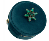 Jewellery Travel Case - Velvet With Sparkle Star